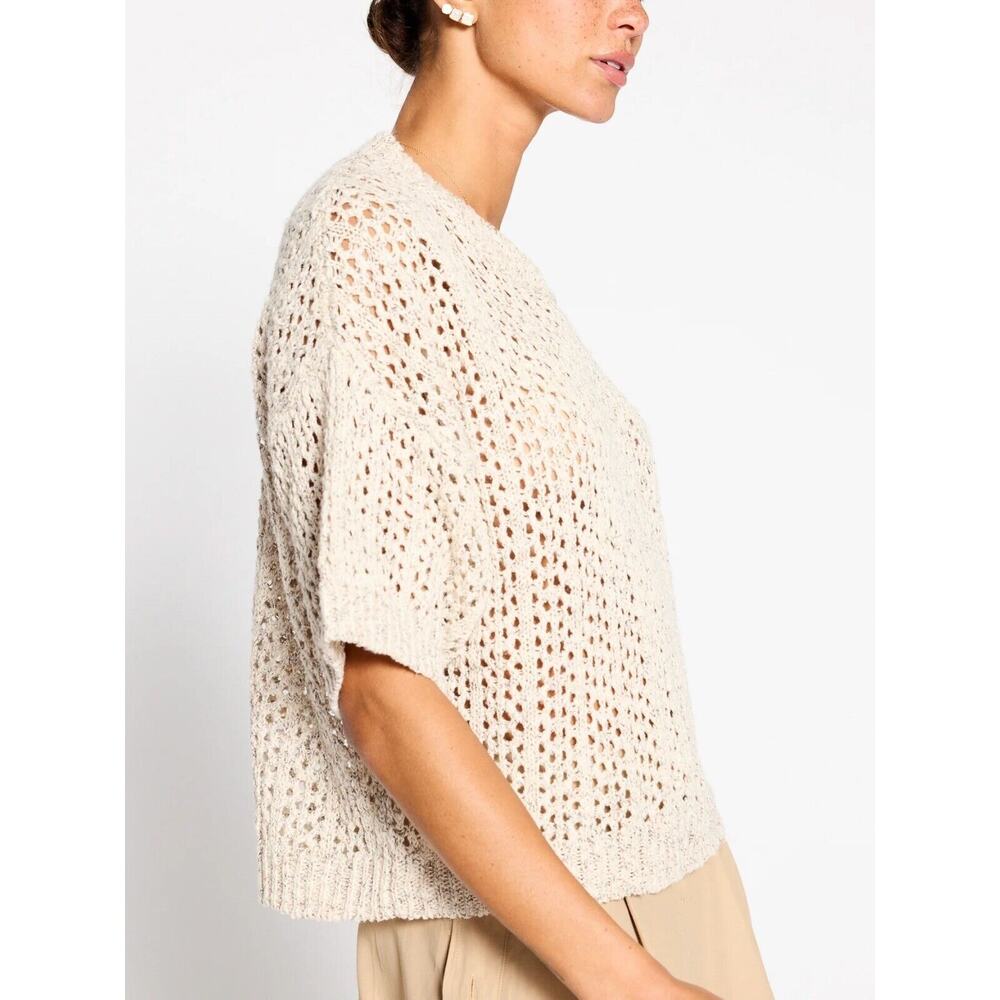 Brochu Walker The Sila Pullover In Larch Combo Relaxed Fit Knit Sweater Top Sz L - Picture 3 of 16